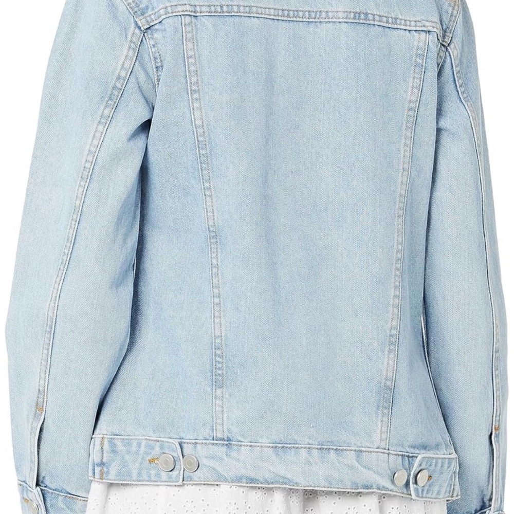 Denim Jacket - Women's Classic Jean Jacket size L - Picture 4 of 8
